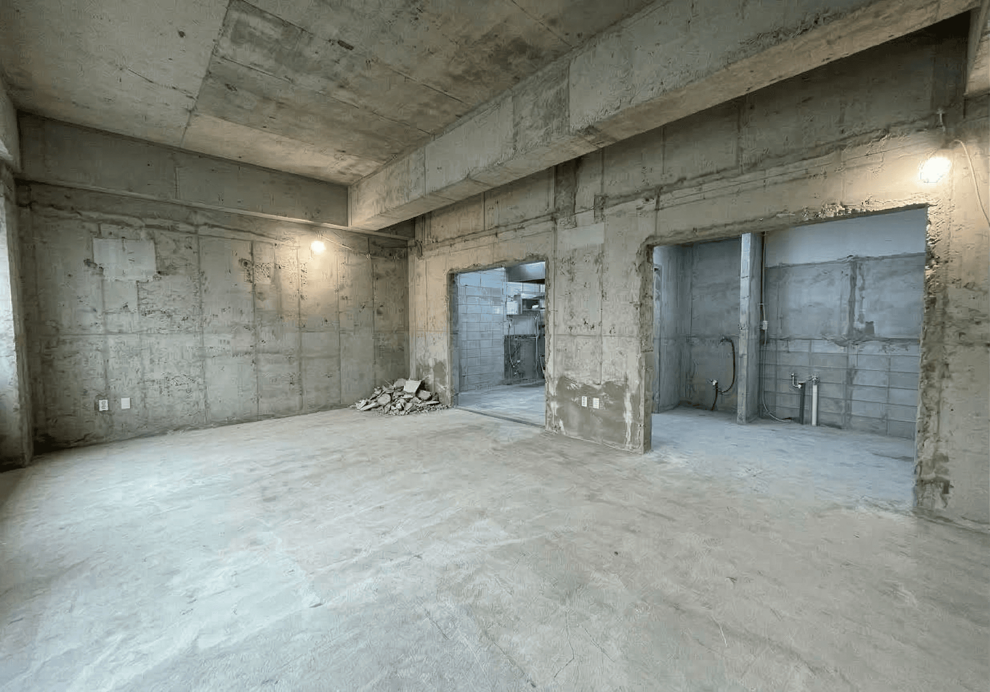 식당 원상복구 - 철거 후